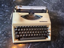Cream Adler Tippa German Portable Manual Typewriter Serviced in 2022 thumbnail