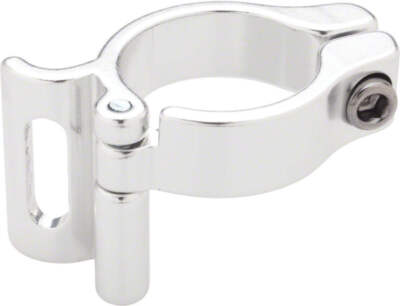 Problem Solvers Braze-on Adaptor Clamp 31.8mm Slotted Silver