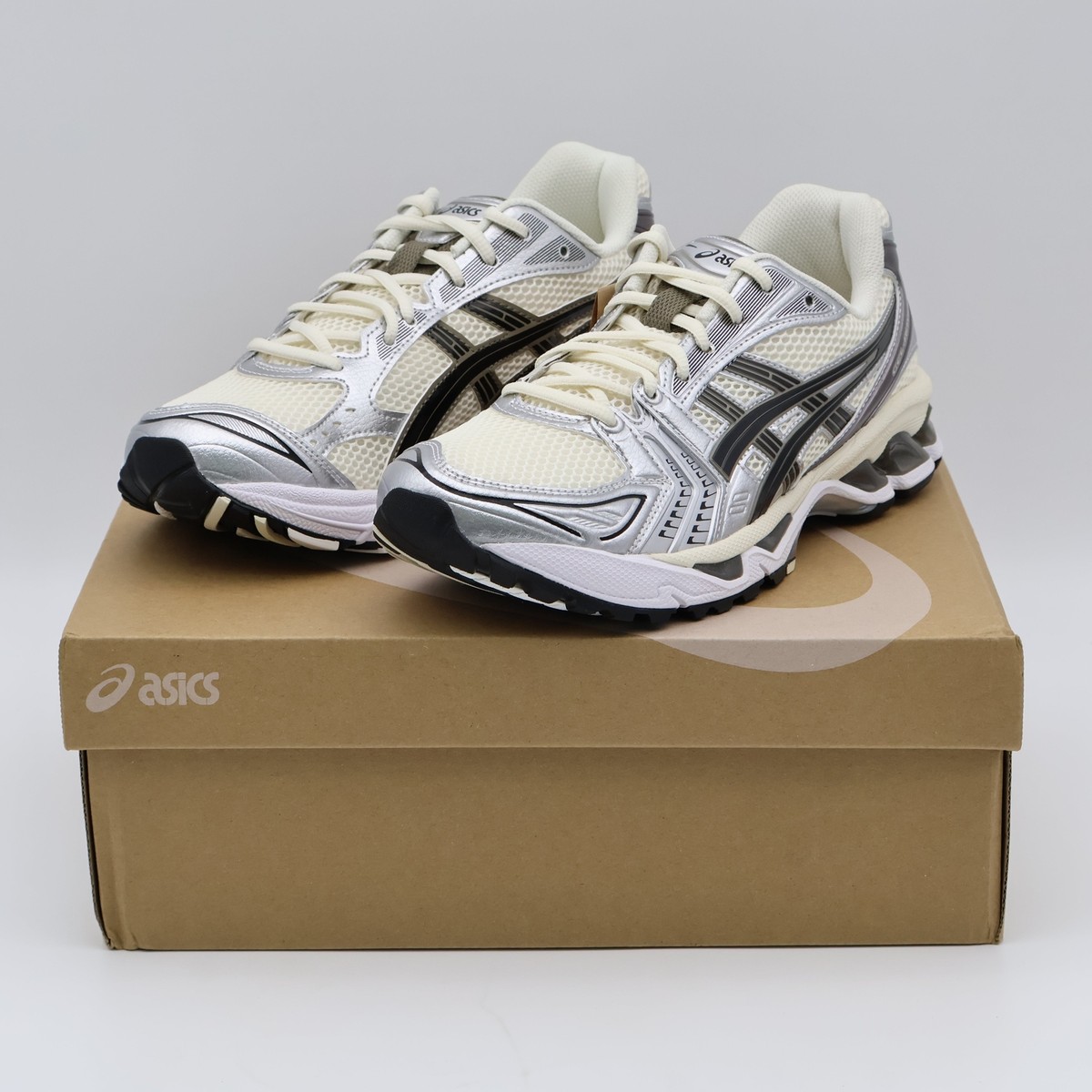 1201A019-108 Asics Gel-Kayano 14 Cream Black Metallic Plum Silver