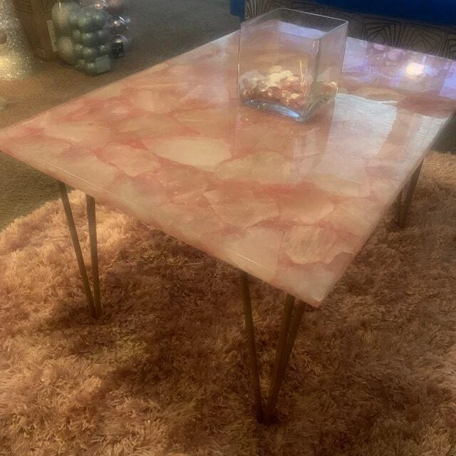 Quartz crystal cheap coffee table
