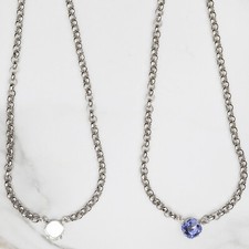 12mm Square | One Setting DIY Pendant Necklace Base | (#EN 210)