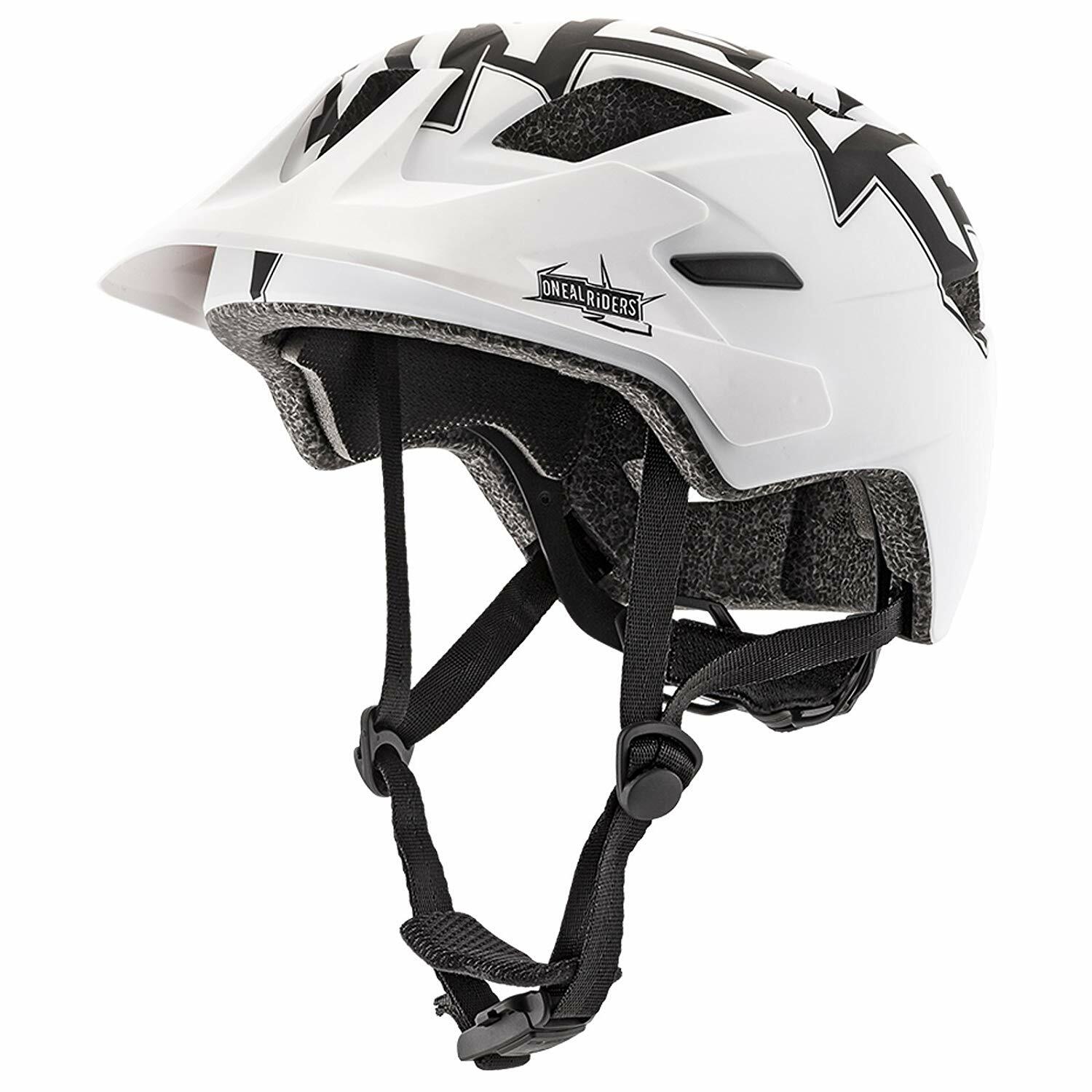 O 'Neal Rooky Youth CASCO Stixx NERO/BIANCO M-XXL (51-56cm) Bicicletta Bambini