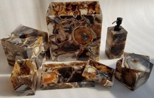 Agate Natural Stone Bathroom Accessories Of 7 Pcs Agate Soap Dish Christmas Sale