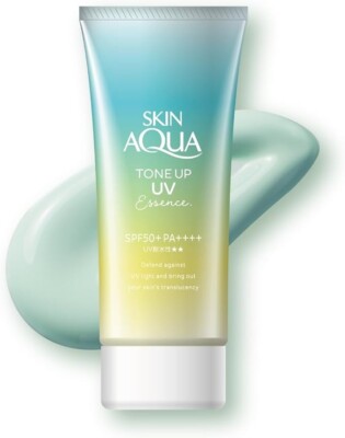 Skin Aqua Sunscreen Tone Up UV Essence Mint Green 80g SPF50+ PA++++