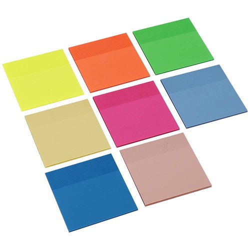 Transparent Waterproof Sticky Notes Size 3 x 3 Inch 50 Sheets Per Pads Pack Of 8 - Picture 3 of 5