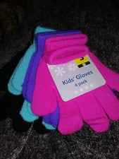 Kids Gloves 4 Pack Girls 
