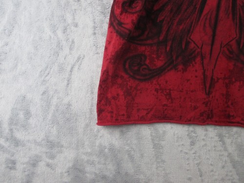 Raw State Shirt Size M Short Sleeve Tee Embroidery Felt Affliction Cross Rose - Picture 6 of 12