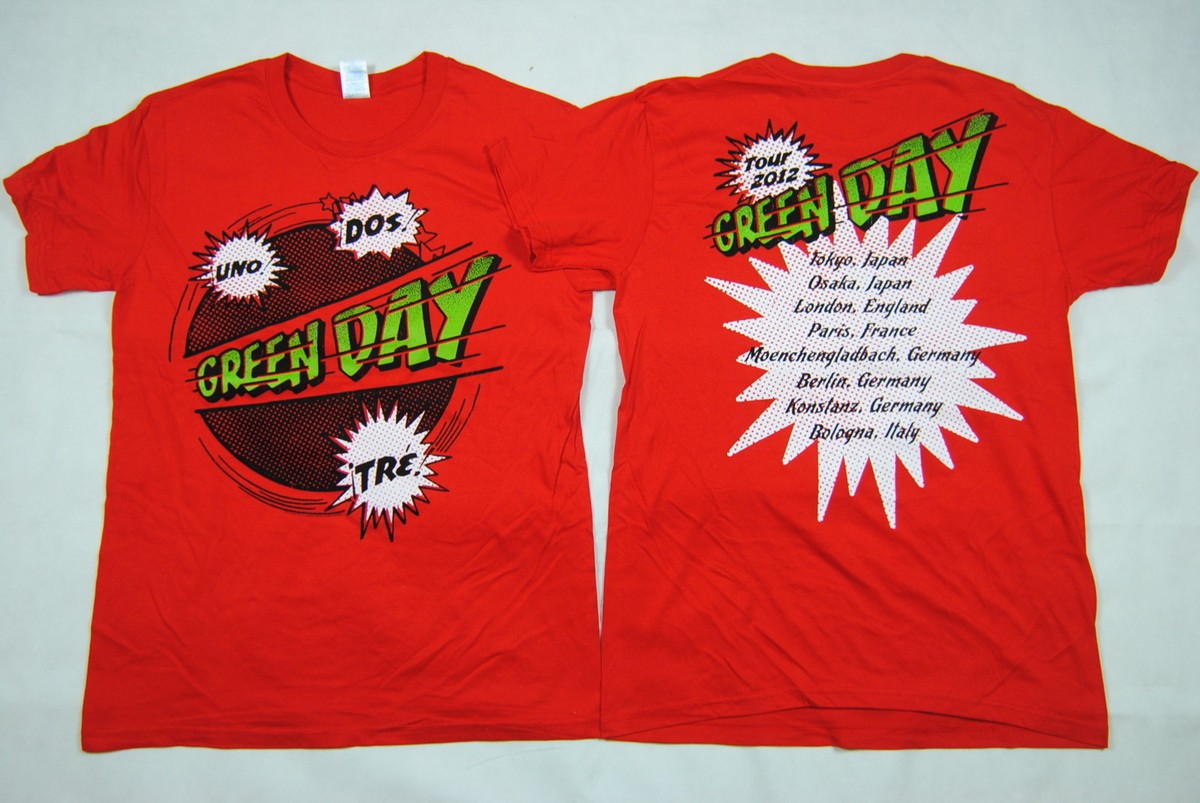 GREEN DAY SPEAKER UNO DOS TRE TOUR 2012 T SHIRT NEW OFFICIAL