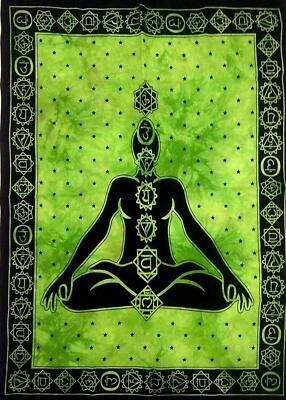  Buddha Yoga indischer Wandteppich Wandhängend Mandala Hippie Abdeckung Zigeuner Wurf groß