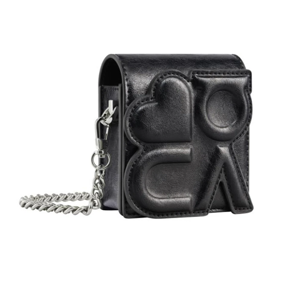 Original Huawei Nova Abatible Cuero PU Mini Bandolera Cadena Correa Estuche Cubierta Foto 4 de 4