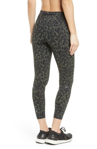 NEW Sweaty Betty Zero Gravity Pocket 7/8 Run Leggings - Olive Leopard Print  - S | eBay