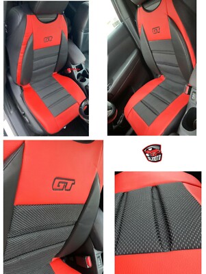 FRONT SEAT COVER MAT ECO LEATHER & FABRIC fits KIA OPTIMA, VENGA, CERATO, STONIC