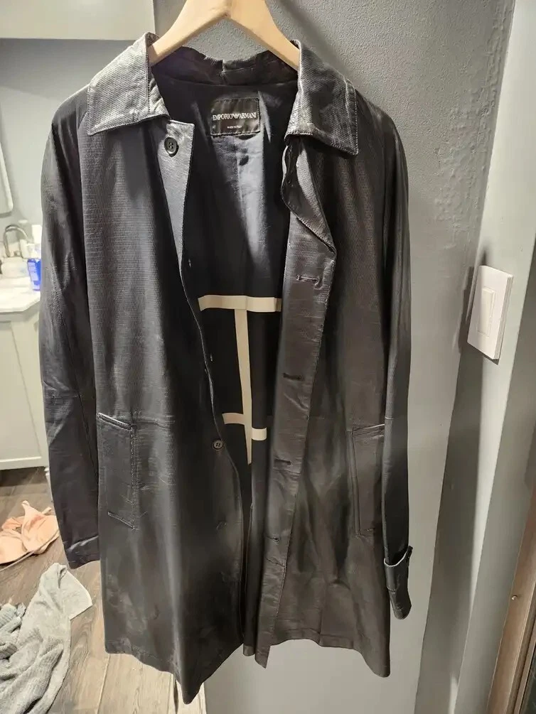Giorgio Armani — Emperio Armani Mens Trench Coat L