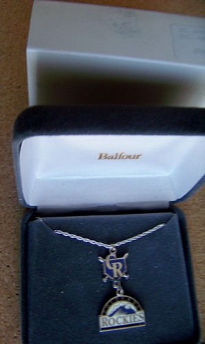 1995 Colorado Rockies Sterling Silver necklace by Balfour, 1st Year Coors Field - Picture 5 of 10