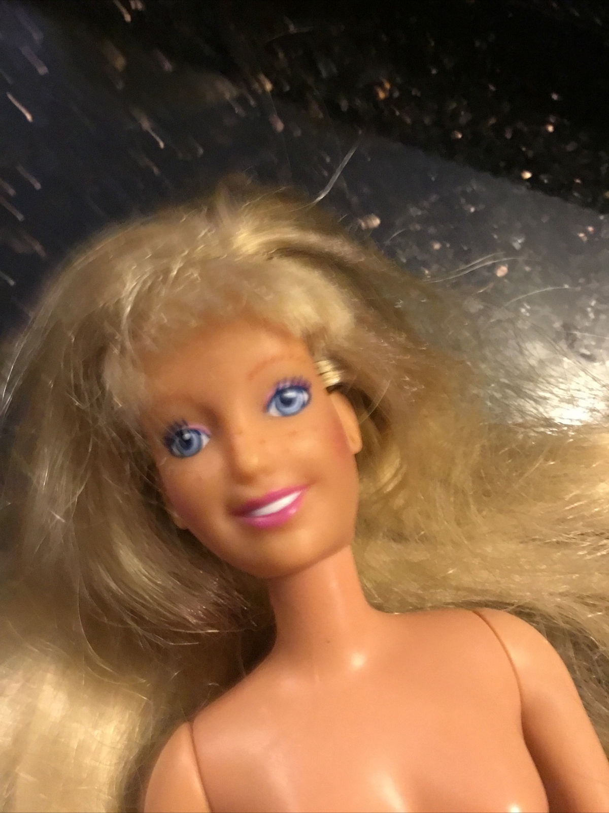 Bambola Beachy Keen Maxie vintage 1988 HASBRO accessorio costume da bagno ritagliato