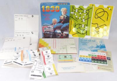 1830 Railroads & Robber Barons Bookcase 869 Game 1986 Avalon Hill - Unpunched