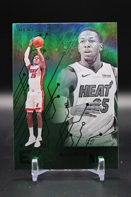 Kendrick Nunn, Miami Heat, 2019-20 Panini Essentials, RC, Green, #229