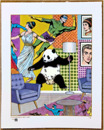 Surreal Pop Street Art Lowbrow SIGNED LTD ED ART Print CleverVision Art Labs