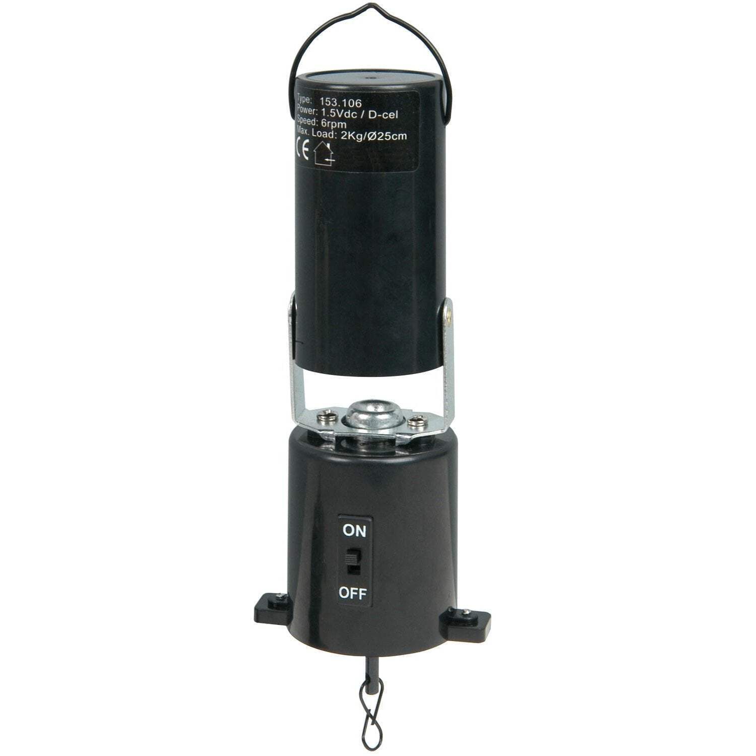 Mirror Ball Motor Battery Powered QTX Disco Party Light Effect