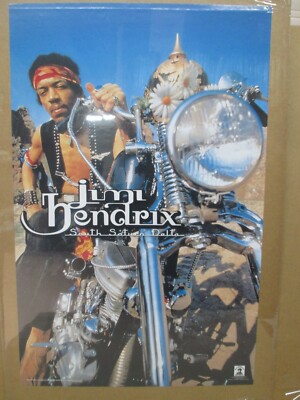 Guitarist rock poster Jimi Hendrix 2001 motorcycle 19997 | eBay
