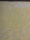 Gelbe Sommer Tagesdecke weiche Crewel Stickerei Arbeit Maße 74”x108”