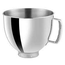 5 QT Stainless Steel Mixer Bowl Compatible 5 Quart, Polished 