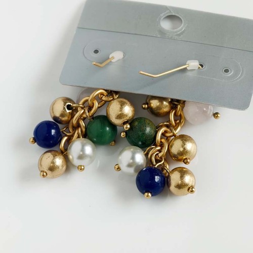Chicos Boho Beads Cluster Drop Earrings Gift Retro Women Party Vacation Jewelry - Picture 3 of 4