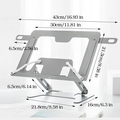 Einstellbar Laptop Breites Multi -Gerät Hohles Design Rostschutz Steigleitung - Photo 4/24