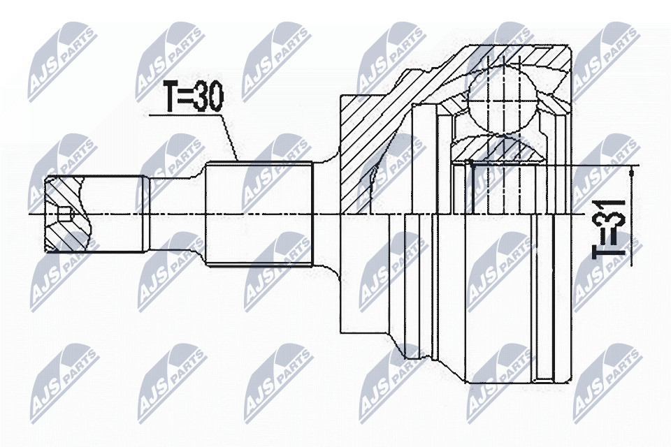 Fits NTY NPZ-ME-031 OUTER CV JOINT ⭐UK Stock⭐ - Image 11