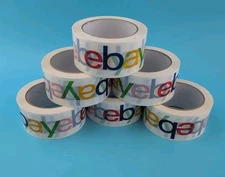 1 Roll Official eBay Color Branded Packaging Packing Carton Tape 2" x 75 yds 