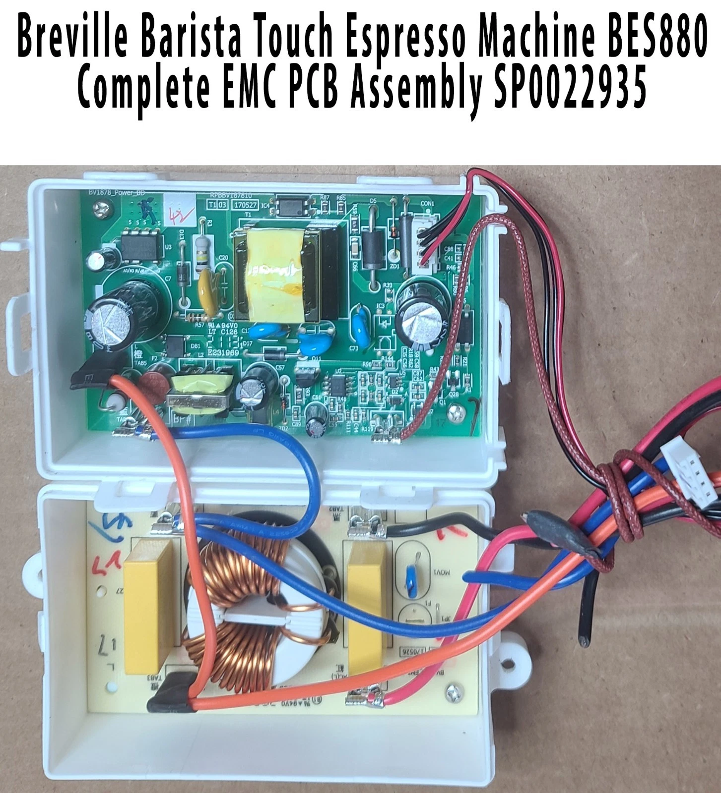 Breville Barista Touch Espresso Machine BES880 EMC PCB Assembly SP0022935