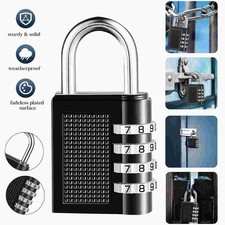 4 Digit Combination Padlock Home Door Toolbox Lock Amtech  99-56