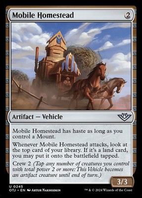 Mobile Homestead (245) Outlaws of Thunder Junction OTJ MTG Magic