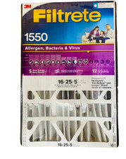 2 PACK 3M Filtrete 1550 Air Filter 16X25X5, M...