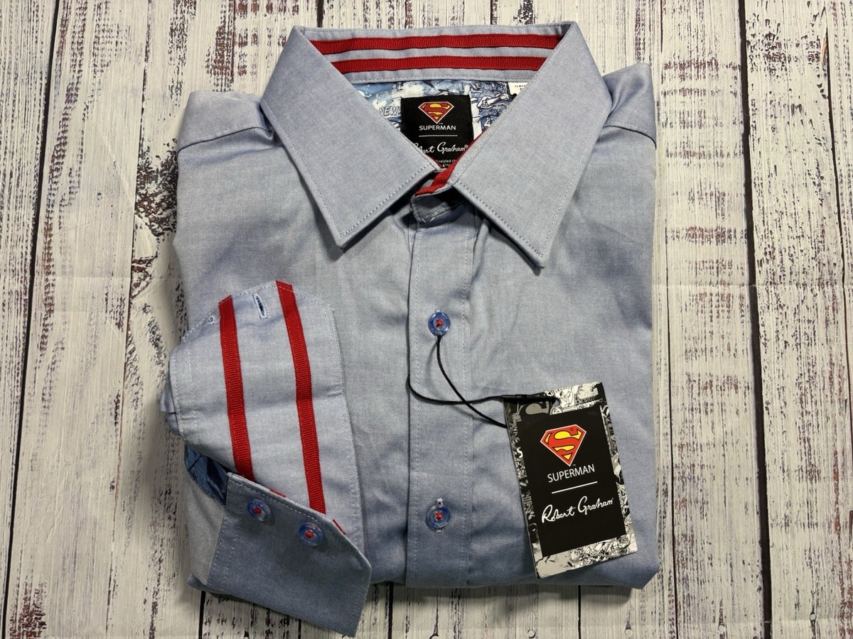 superman dress shirt Superman "Ready for Action" KUNUFLEX Short Sleeve Shirt