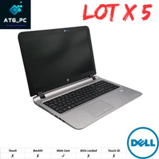 Lot of 5 HP ProBook 450 G3 Laptop i5-6TH GEN No RAM/SSD/OS/Charger