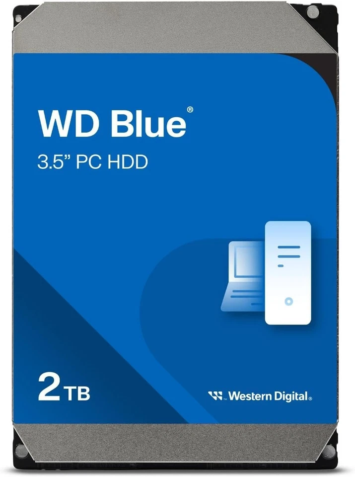 Reliable 2TB WD Blue HDD - 5400 RPM, SATA 6 Gb/s for Multimedia and Office Use - Image 3 of 4