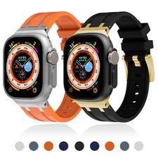 Liquid Silicone Sport Band for Apple Watch 11 10 9 8 7 6 Ultra 3 2 44/45/46/49mm