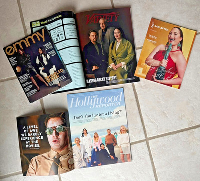 LILY GLADSTONE Magazines - Lot of 4. FLOWER MOON. Riley Keough. SVU. Streisand