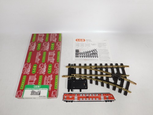 DQ629-3# LGB Lehmann Spur G IIm 1205 N Elektrische Weiche E-Weiche 30° NEUW+OVP
