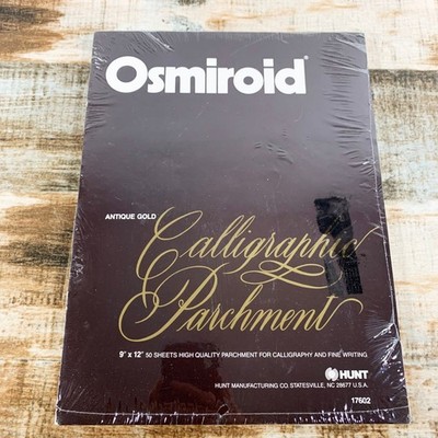 [NEW SEALED] Osmiroid Antique Gold Calligraphic Calligraphy Parchment Paper