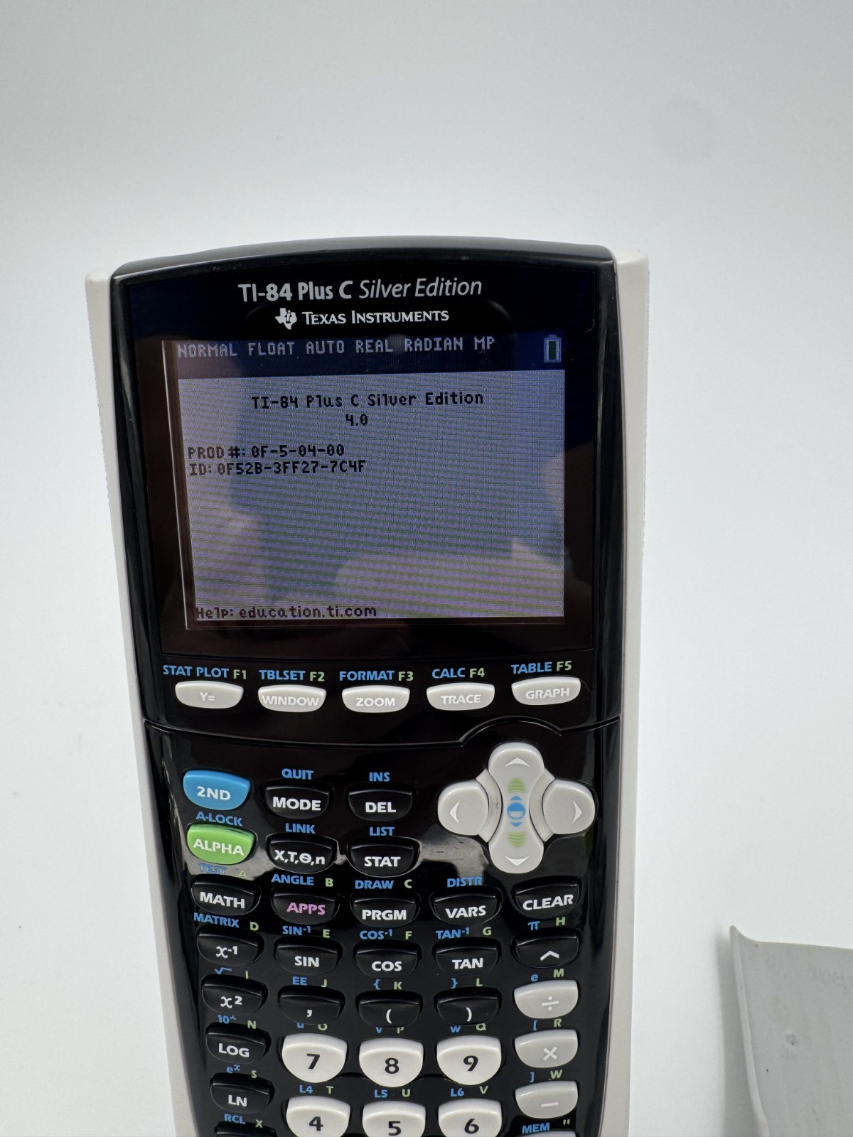 Texas Instruments TI-84 Plus C Silver Edition Graphing Calculator Black Tested