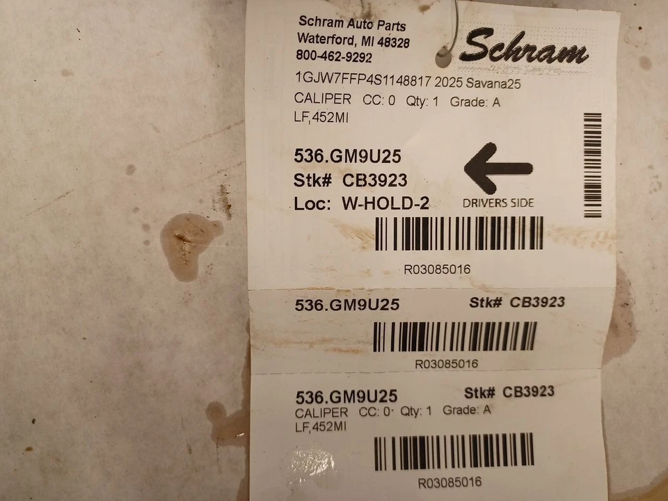 Pinza delantera izquierda conductor 87854864 para GMC Savana 2500 3085016 2025 Foto 4 de 4