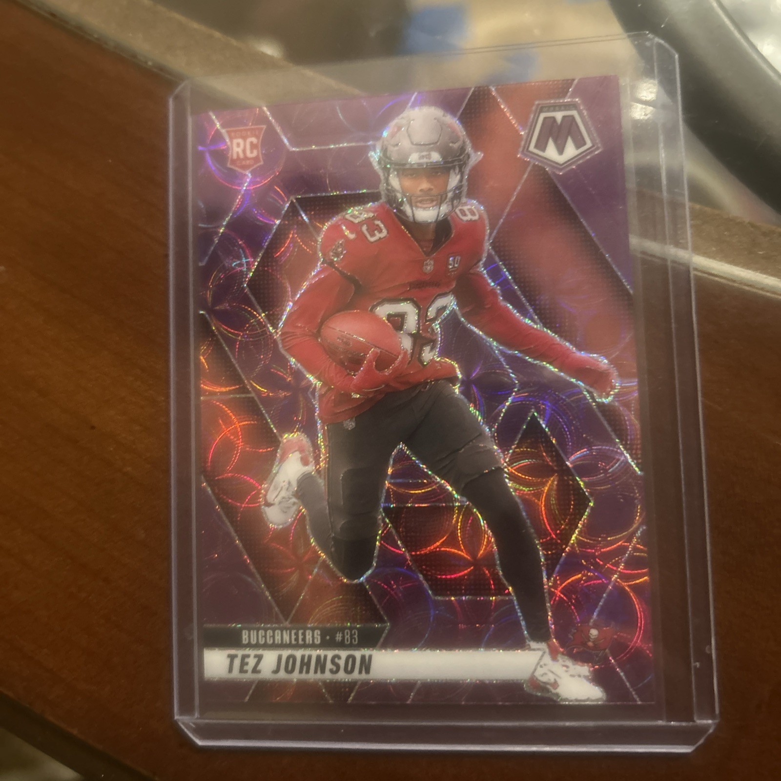 2025 Panini Mosaic - Tez Johnson - Purple Scope Prizm RC #316 - Buccaneers