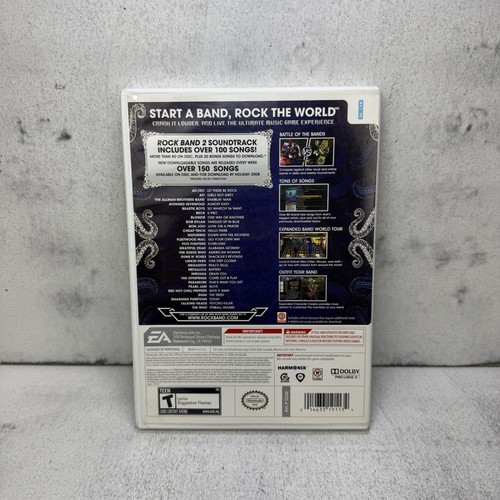 Rock Band 2 (Nintendo Wii, 2008) Complete CIB w/ Manual Tested & Working - Picture 8 of 9