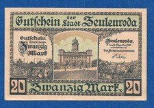 09 124 Notgeld Stadt Zeulenroda 20 Mark, 16.12.1918