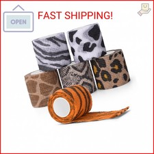Tattoo Grip Cover Wrap, ATOMUS 6pcs 2 x 5 Yards Disposable Tattoo Tube Tape Wrap