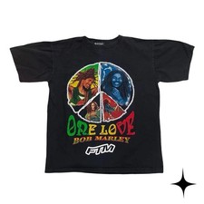 Vintage 90s Bob Marley One Love Rasta T-Shirt Size Large RARE