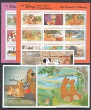 Grenade - Grenadines - Courrier Yvert 886/91 + H.156/8 ** Mnh Walt Disney