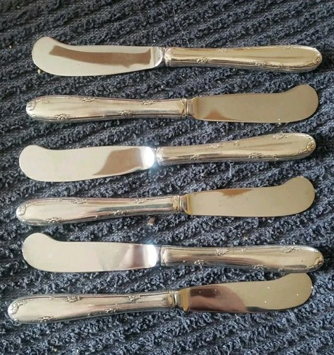 Madeira by Towle Sterling Silver set of 6 flat Butter Spreaders 6"